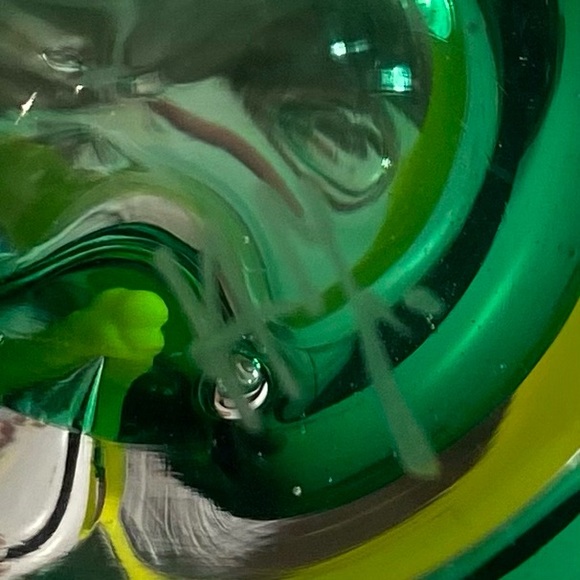 Signed Adam Jablonski Mouth Blown Crystal Teardrop Paperweight Made in Poland - Picture 4 of 8